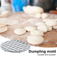 Fre _ Khuôn ép bánh bao không cần Hassle Khuôn bánh bao đích thực Máy làm Pelmeni tự chế dễ dàng cho bánh bao chất lượng nhà hàng tại nhà Máy cắt kim loại 37 lỗ để nấu ăn dễ dàng