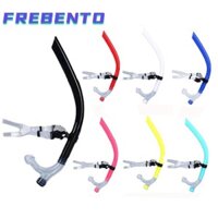 FREBENTO Frebento Swim Snorkle Gear, Ống ngậm silicon gắn phía trước Ống thở lặn bơi, Ống thở tập luyện gắn trên thoải mái dành cho người lớn Thể thao dưới nước