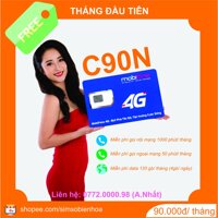 [FREE 01 THÁNG] Sim 4G Mobifone C90N