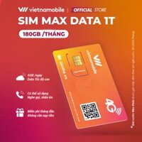 FREE 1 Tháng Sim MAX DATA 4G VIETNAMOBILE 6GBNgày - 180GBTháng. Sản Phẩm Độc Quyền VIETNAMOBILE - SIMTHE.VN. Hàng Chính Hãng - Đầu Số 05x
