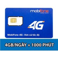 💝FREE 3T💝 Sim 4G Mobifone C90N Có 4Gb/Ngày 1000 Phút Gọi Nội Mạng + 50 Phút Liên Mạng - Phí Duy Trì 90k Khi Hết Chu Kỳ