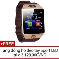 (FREE )Đồng hồ thông minh Smart Watch Uwatch DZ09 (Vàng) - Hàng nhập khẩu