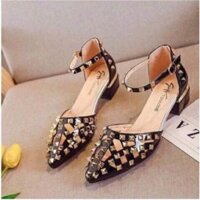 Free Giày (HOT TREND) GIÀY BÍT MŨI NỮ TÁN ĐINH SIÊU XINH PHONG CÁCH CÁ TÍNH [GIÁ HỦY DIỆT] new ‣ . Đủ ri : :  , '
