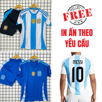 FREE IN ẤN - Quần áo ARGENTINA 24/25 hàng thun lạnh cao cấp