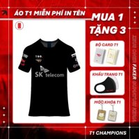 [FREE IN TÊN] Áo Thun Thi Đấu T1 CKTG 2022-LCK 2024-CKTG 2023- Mẫu 4 Sao Nâng Cúp CKTG-MSI 2023-LCK 2023
