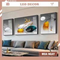 [FREE SHIP - 25 ] Tranh Huơu Tài Lộc Chất Liệu Tráng Gương Cao Cấp/ Tranh phong thủy