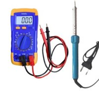 [FREE SHIP => 50K ] Đồng hồ đo vạn năng Digital Multimeter A830L kèm Mỏ hàn chì 60w