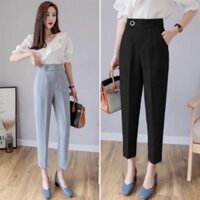 [FREE SHIP 50K] Quần baggy nữ 2 màu ghi xanh_đen siêu Hot_Ôzê