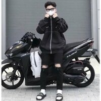 {Free Ship} Áo khoác dù viền đen phản quang mẫu NOW SAIGON form rộng có túi trong khoác ngoài unisex nam nữ