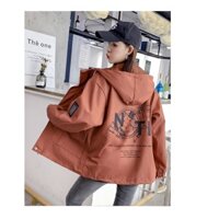 [FREE SHIP] ÁO KHOÁC KAKI NỮ FORM RỘNG HÀN QUỐC