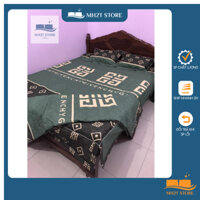 [FREE SHIP] Bộ Ga Gối Trần Bông 5 Món Dày Dặn, Xẻ Góc ( Ga Chùm, Ga Phủ Xuống Giường) MH2