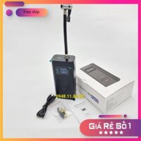 [Free Ship] Bơm Xe Dùng Pin Tích Hợp Sạc Dự Phòng Cho Điện Thoại Và Đèn Cảnh Báo