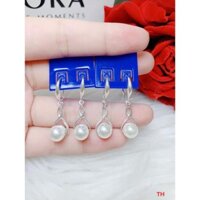 FREE SHIP BÔNG TAI SỐ TÁM BẠC TA CHO NỮ - Trang sức bạc đẹp hjc