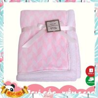 FREE SHIP  Chăn len lót lông cừu Màu Hồng Thái Lan Comfybaby