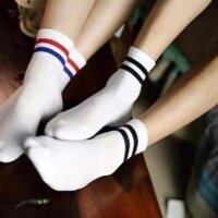 [FREE SHIP] Combo 10 đôi tất sọc cổ cao Hàn quốc MS1066