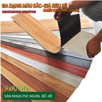 [FREE SHIP] Combo 5m2 Tấm Sàn nhựa giả vân gỗ loại 1 có sẵn keo dán Vân sần, độ dày đủ 2mm  -Sàn Nhựa Giả Gỗ 8888