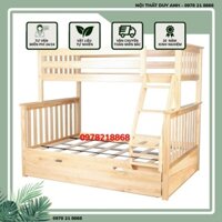 (Free Ship) Giường 2 Tầng K.Bed Gỗ Tự Nhiên (1m/1m4)