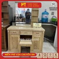 Free Ship HN bàn trang điểm gỗ sồi sơn PU xịn