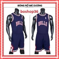 [Free Ship] Quần Áo Bóng Rổ Bull Xanh Dương