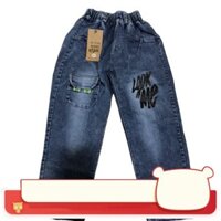 FREE SHIP -  Quần bò bé trai in chữ Look At Me