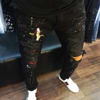 (FREE SHIP) Quần jeans Arimi hoạ tiết thêu siêu cấp( ảnh thật )