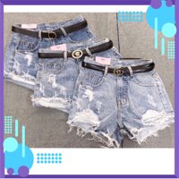 💖FREE SHIP💖 quần short jean nữ KHOÉT 2 BÊN TUA cao cấp VIDEO số 5443