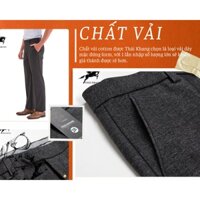 FREE-SHIP Quần tây nam ống suông trung niên vải dày form thoải mái loại quần ống suông tây QTAY22