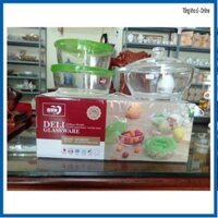[FREE SHIP- SALE KHÔ MÁU] bộ bát đựng thức ăn thủy tinh (hàng loại 1)