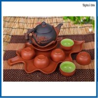 [FREE SHIP- SALE KHÔ MÁU] bộ ấm chén tử sa cao cấp