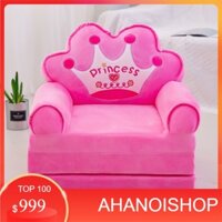 [Free ship-Sale khô máu]Ghế lười bông hình thú,sofa giường cho bé 3 tầng,được chọn mẫu,vương miện hồng (CGHN)