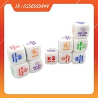 [FREE SHIP] Set 10 viên xí ngầu uống bia 6 mặt hình tiếng việt (285-HAO-XNDUB-10)