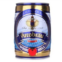 [FREE SHIP TẠI ĐÀ NẴNG] Bom Bia Arcobräu Weissbier Hell 5,3% – Bom 5L
