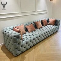 [FREE SHIP TẠI HÀ NỘI] Ghế sofa văng bọc nỉ tặng kèm gối decor cho phòng khách, Spa, phòng ngủ