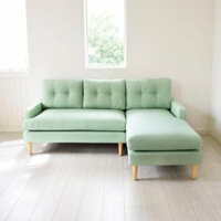 [FREE SHIP TẠI HÀ NỘI] Ghế sofa Góc L 2m4 x 1m6 bọc nỉ tặng kèm gối decor cho phòng khách, Spa