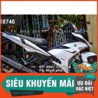 [FREE SHIP] Tem Rời Dán Xe Exciter 150 2016 trắng