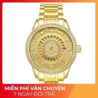Free ship - Thời trang cao cấp  ĐỒNG HỒ NAM TEVISE 9055, ĐỒNG HỒ 12 CON GIÁP, THIẾT KẾ CỔ ĐIỂN, CAO CẤP