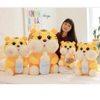 FREE SHIP - Thú bông bé hổ hàng loại 1, Gấu bông hổ ôm bình sữa siêu mềm, siêu mịn, siêu cute, hàng xịn xò