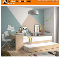 [FREE SHIP TPHCM]Giường ngủ có hộc kéo cho bé, giường ngủ 2 tầng thông minh S4588