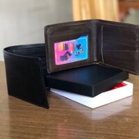 [FREE SHIP] ví nam, bóp nam da bò 100% (miu trơn)