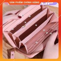 (FREE SHIP) Ví nữ dài cầm tay mèo con đẹp đựng tiền cầm tay nhiều ngăn thời trang cao cấp DA12