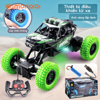 🧡Free Ship🧡 Xe đua địa hình điều khiển tử xa, ô tô leo núi giảm sóc, đồ chơi xe địa hình RC dành cho bé,Với ánh sáng