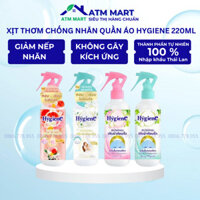 Free Ship Xịt Thơm Và Chống Nhăn Hygiene 220ML Làm Phẳng Quần Áo Không Cần Ủi -  Hygiene Quick Wrinkle - Hàng Nội Địa Th