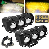 【🔥Free ship🔥】Đèn LED Sương Mù Siêu Sáng 2024 12V 24V Cho Xe Hơi Xe Máy Dèn trợ sáng xe máy đèn bi cầu mini Đèn Pha LED