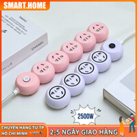 【🔥Free ship/HCM🔥】Ổ cắm điện thông minh đa năng chống giật chống cháy 2500W có ổ USB và công tắc nguồn toàn ổ tiện lợi -6