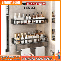 【🔥Free ship🔥】Kệ để đồ nhà tắm dán tường bằng keo hoặc ốc vit, chất liệu nhôm cao cấp, chống gỉ