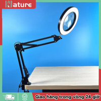 [🚛Free shipping] Kính Lúp Để Bàn Phóng Đại 10x Có Đèn Led 12W Kèm Kẹp, sửa chữa điện tử, đồng hồ, điện thoại, soi da mặt