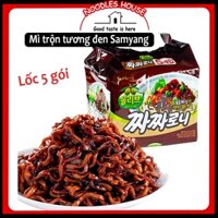 [Free Shipping] (LỐC 5 GÓI) Mì Trộn Tương Đen Và Dầu Olive Hàn Quốc Samyang 140g/gói