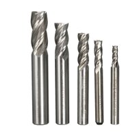 【Free Shipping】5pcs/Bộ HSS CNC Thẳng Vít 4 Sáo Cấp Cối Xay Cắt Mũi 4/6/8 /10/12 Mm