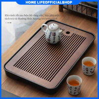 [📢Free shipping🕹️] Khay trà tre cao cấp 36.5*23.5cm Khay trà bằng gỗ Khay đựng trà đạo bằng tre trung quốc