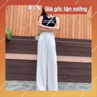 free ship.Quần ống rộng lưng chun .